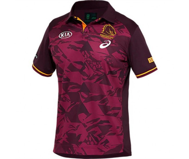 Brisbane Broncos Training Rugby Polo 2021