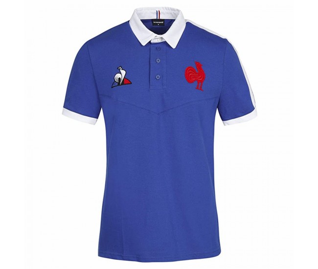 Le coq Sportif FFR Men's Polo Rugby Shirt 2021