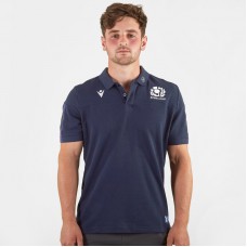 Macron Scotland 2019 2020 Travel Rugby Polo Shirt Macron Scotland 2019 2020 Travel Rugby Polo Shirt