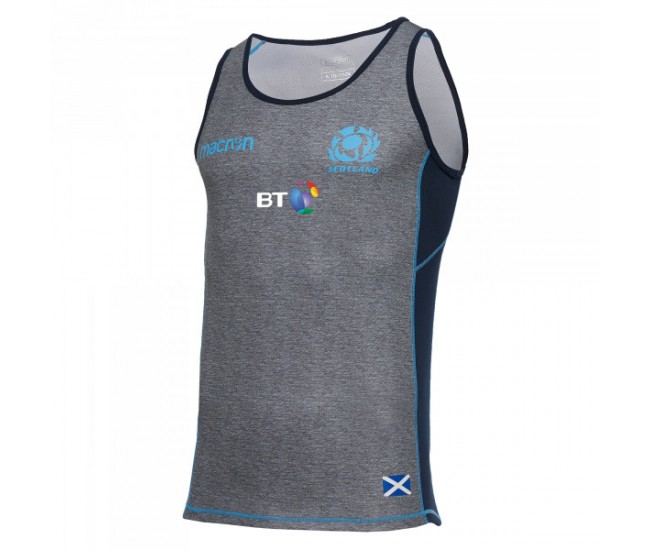 Scotland 2018/19 Players Gym Rugby Training Singlet