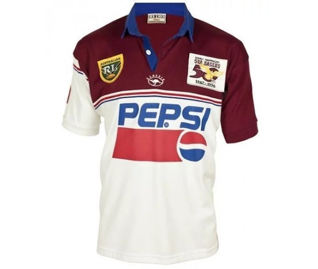 Manly Warringah Sea Eagles Retro Rugby Jersey 1996