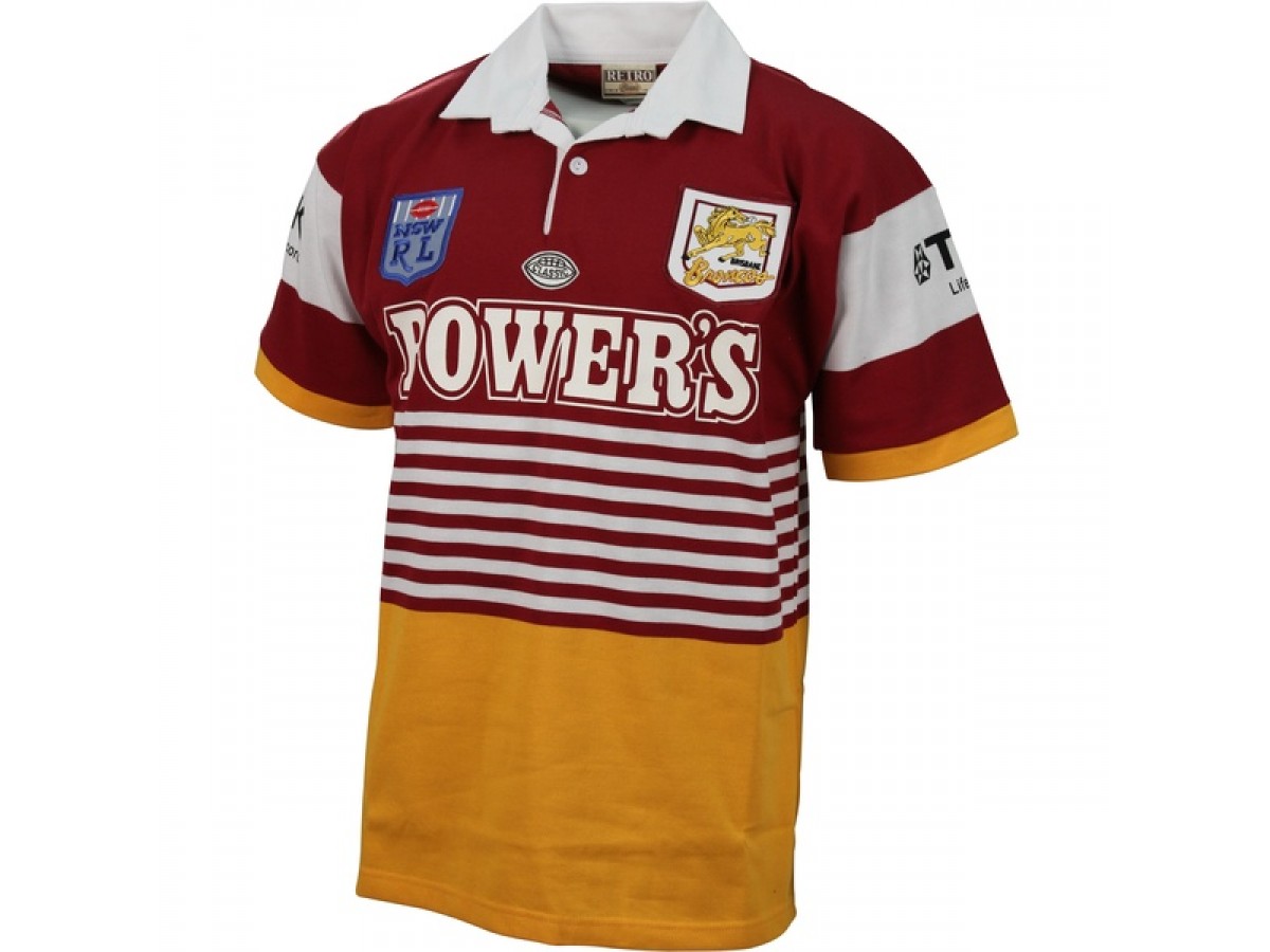 Brisbane Broncos Retro Rugby Jersey 1992