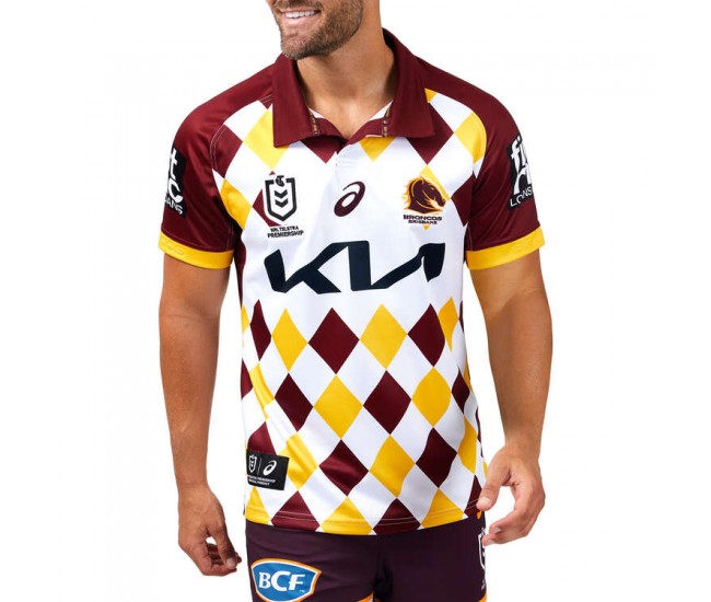 Brisbane Broncos Mens Heritage Rugby Jersey 2024