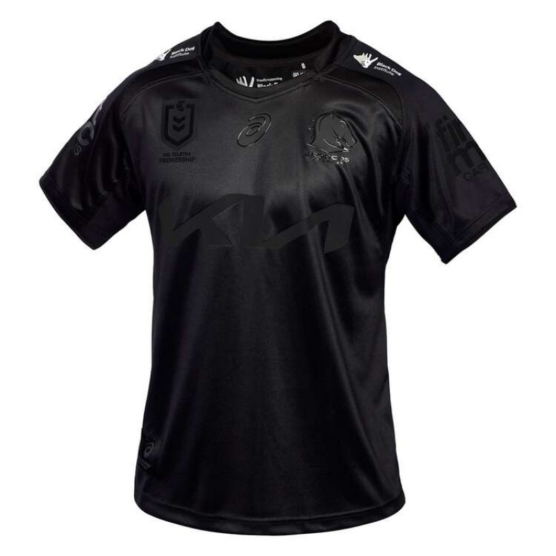 Brisbane Broncos Mens Black Rugby Jersey 2025
