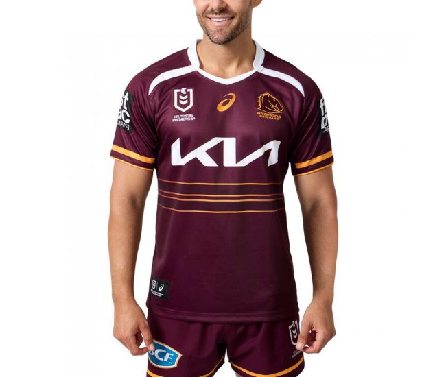 Brisbane Broncos Mens Home Rugby Jersey 2025
