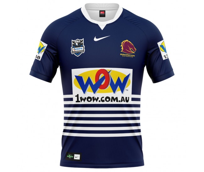 Brisbane Broncos Mens Cyril Connell Retro Rugby Jersey 2010