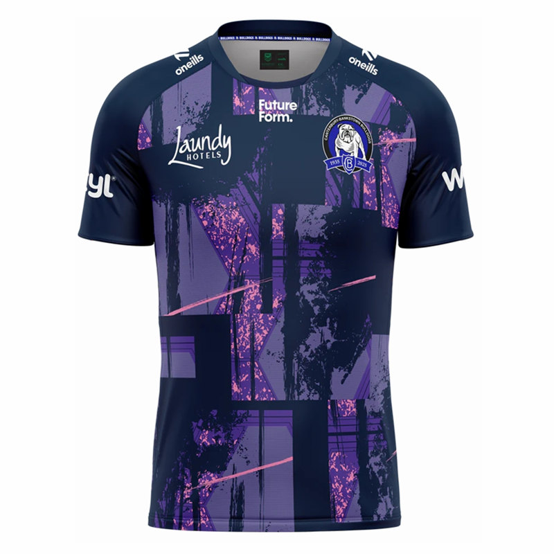 Canterbury-Bankstown Bulldogs Mens Captains Run Rugby Tee 2025