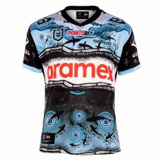 Cronulla Sharks Mens Indigenous Rugby Jersey 2022 Cronulla Sharks Mens Indigenous Rugby Jersey 2022