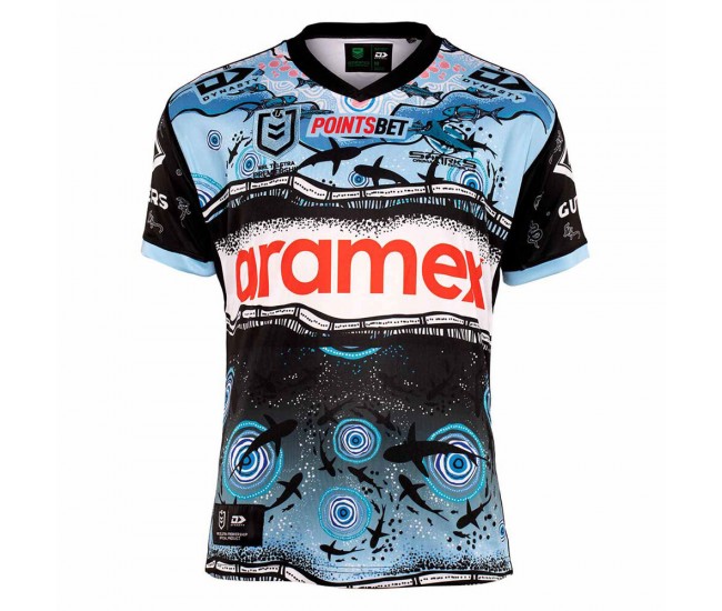 Cronulla Sharks Mens Indigenous Rugby Jersey 2022