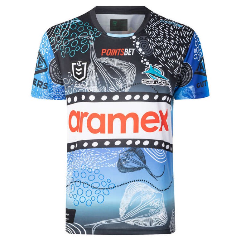 Cronulla-Sutherland Sharks Mens Indigenous Rugby Jersey 2024