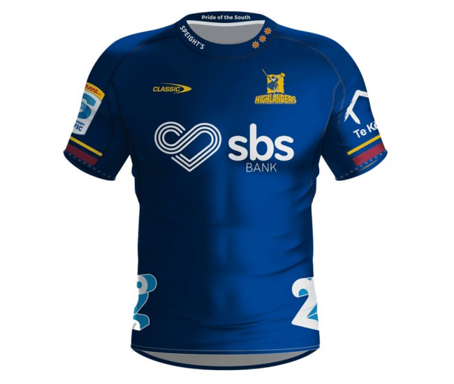 Highlanders Mens Home Rugby Jersey 2024