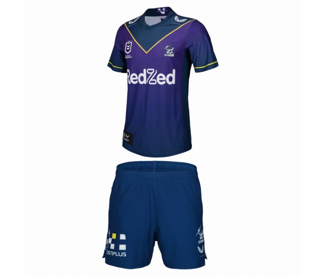Melbourne Storm Kids Home Rugby Kit 2021