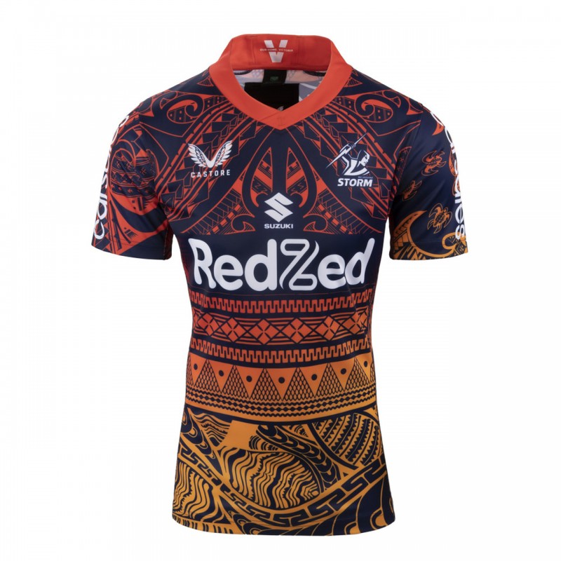 Melbourne Storm Mens Multicultural Training Rugby Jersey 2022