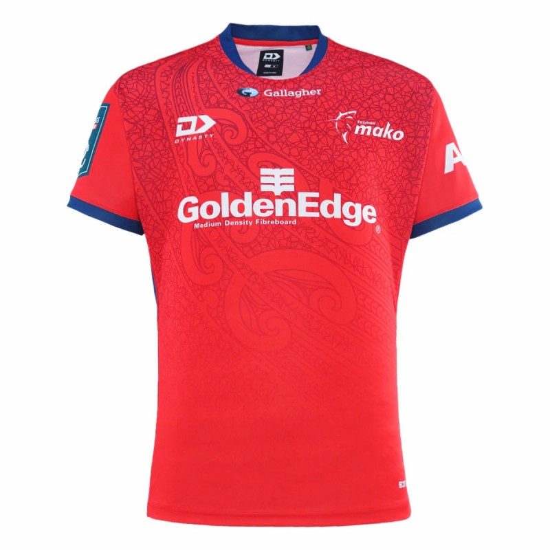 Tasman Mako Mens Home Rugby Jersey 2024