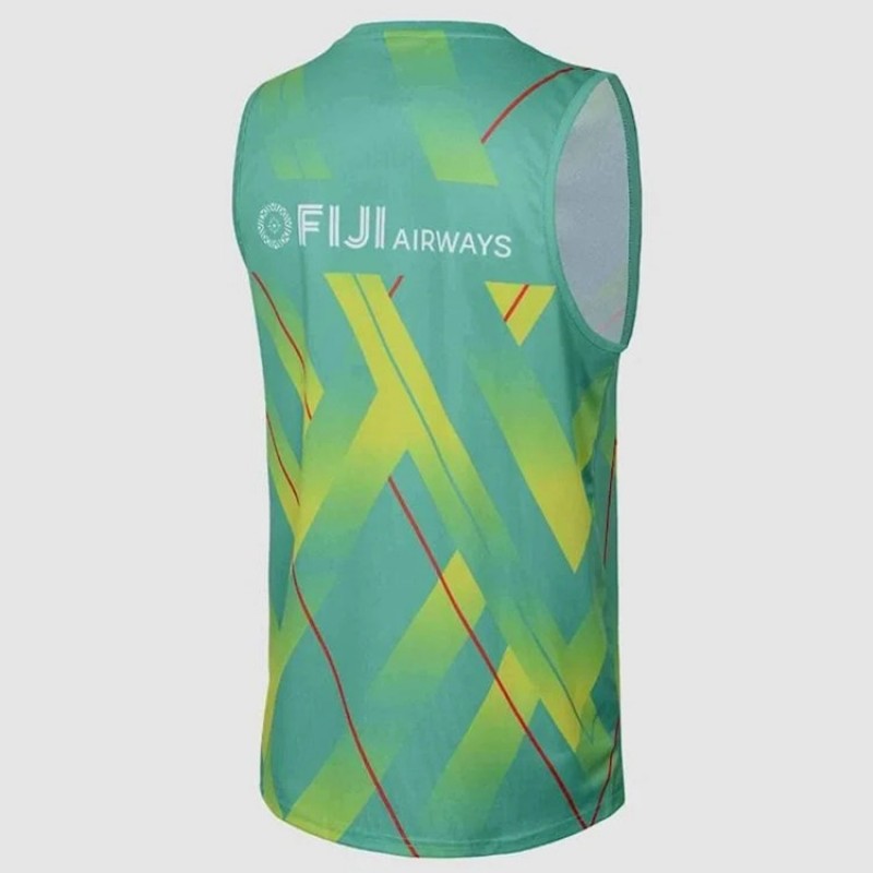 Fiji Drua Men's Green Training Rugby Singlet 2025