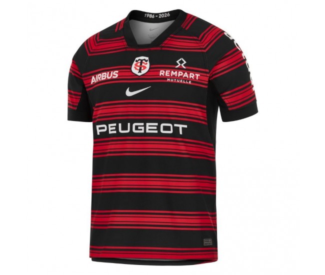 Stade Toulousain Mens Home Rugby Jersey 2025