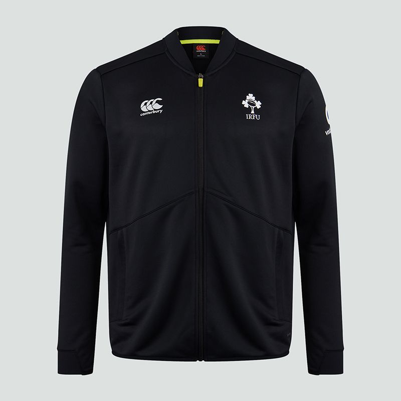 Canterbury Ireland IRFU Mens Track Rugby Jacket Black 2020