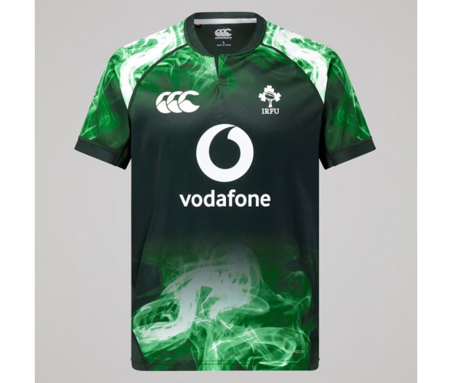Ireland Mens Chicago Pre Game Pro Rugby Jersey Green 2025
