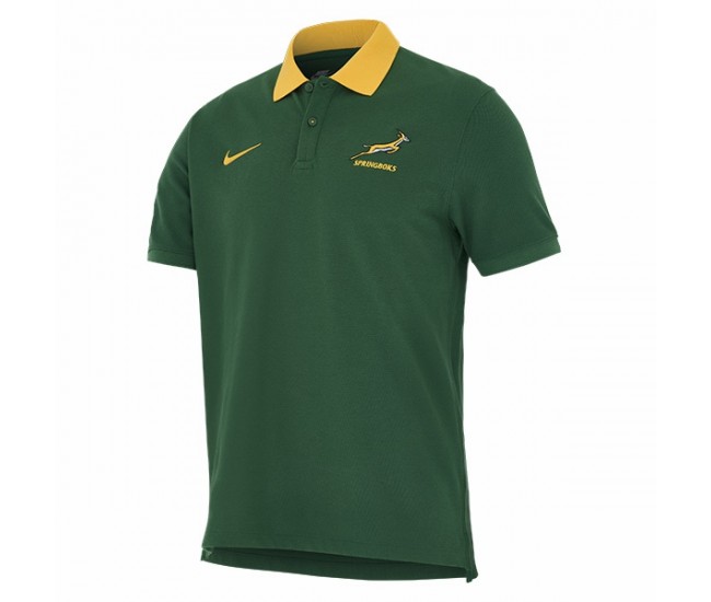 South Africa Springboks Mens Pique Rugby Polo 2025