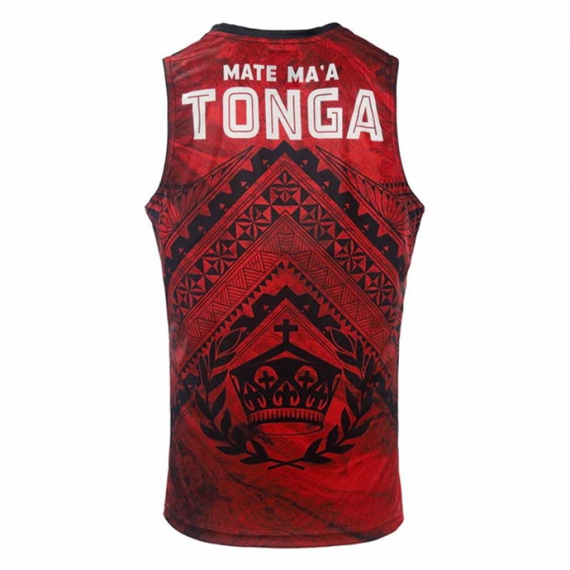 Tonga Mens Training Rugby Singlet 2022
