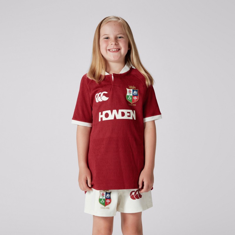 Junior British And Irish Lions Red Rugby Jersey 2025