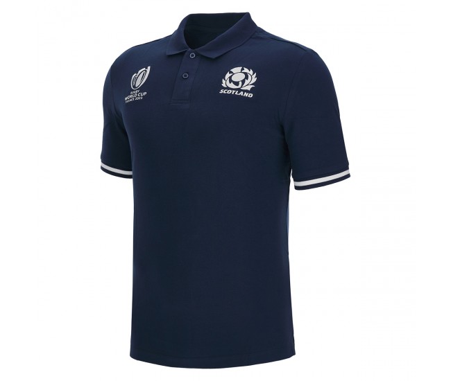 Scotland Mens RWC 2023 Polo Rugby Shirt