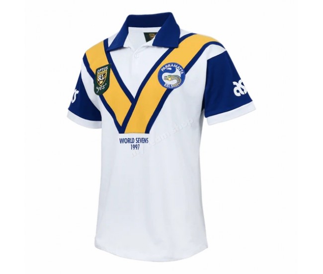 Parramatta Eels Mens NRL Sevens Retro Rugby Jersey 1997