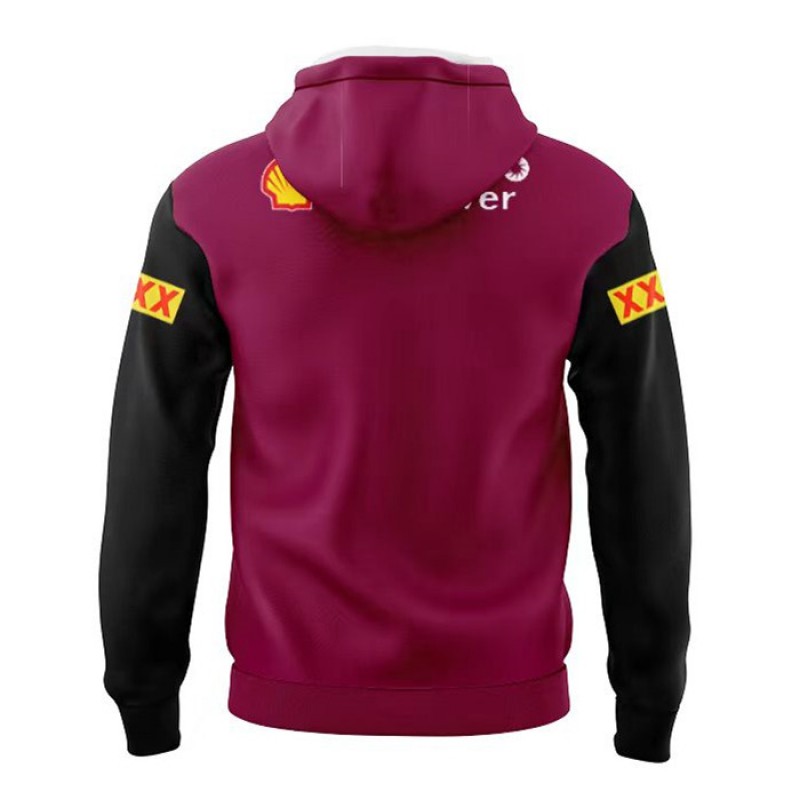 QLD Maroons Mens Team Rugby Hoodie 2024