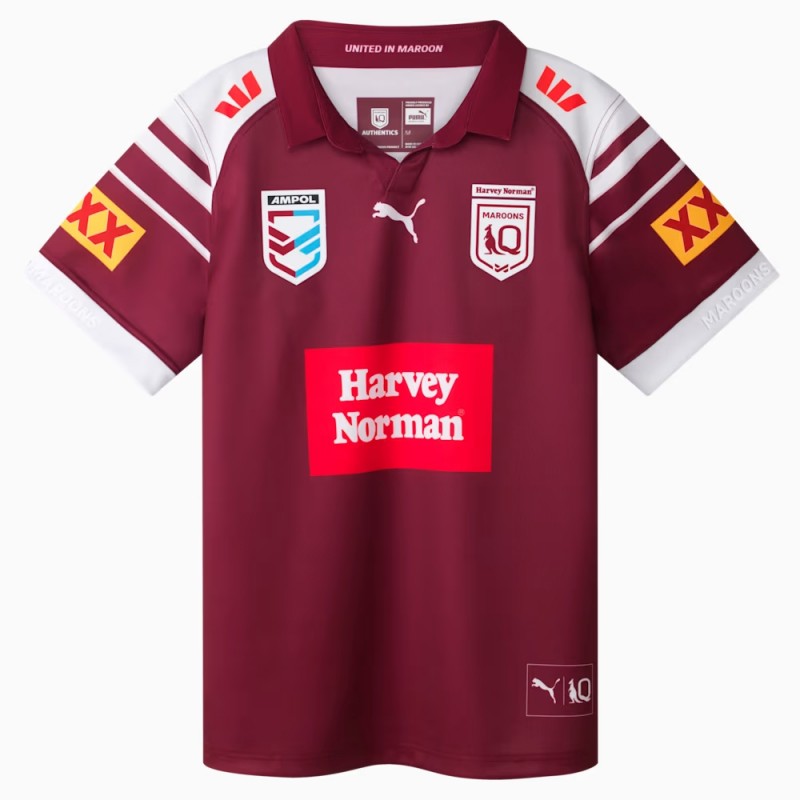 Harvey Norman QLD Maroons Mens Rugby Jersey 2025