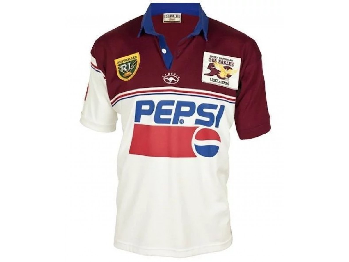 Manly Warringah Sea Eagles Retro Rugby Jersey 1996