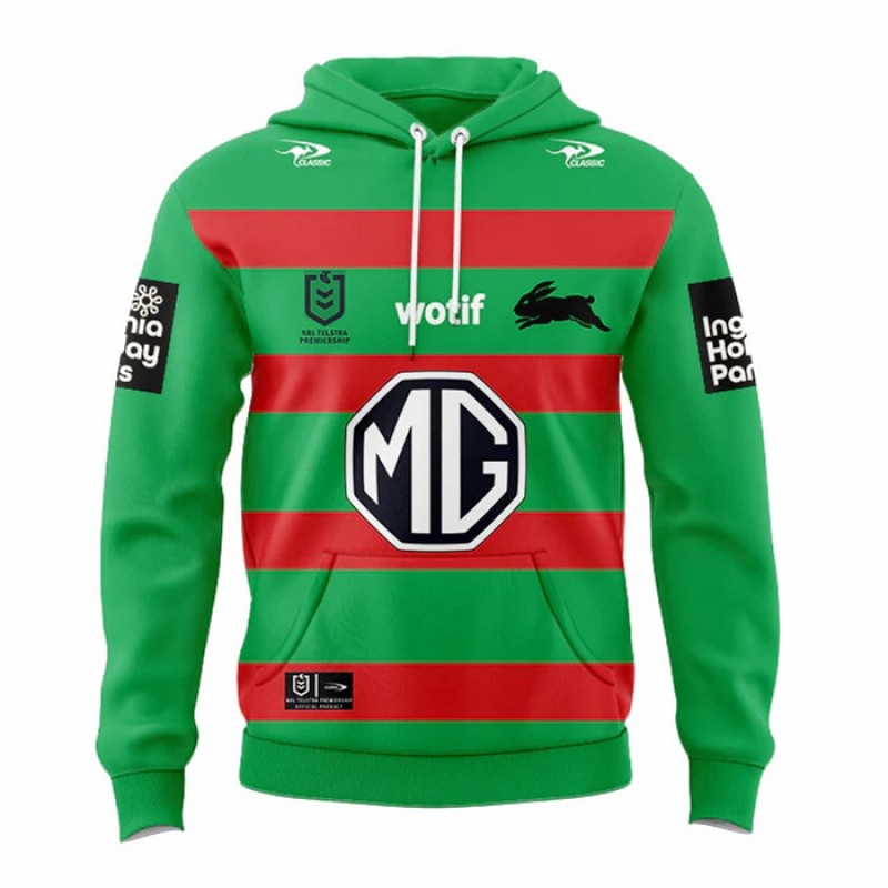 South Sydney Rabbitohs Mens Home Rugby Hoodie 2024