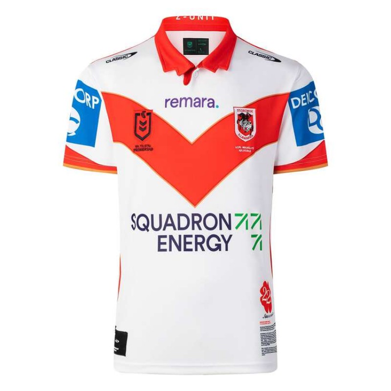 St George Illawarra Dragons Mens ANZAC Rugby Jersey 2025