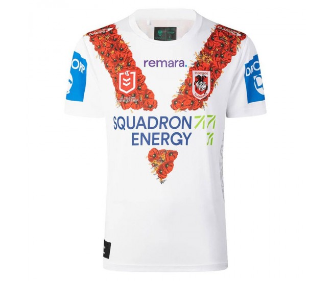 St George Illawarra Dragons Mens ANZAC Rugby Jersey 2026