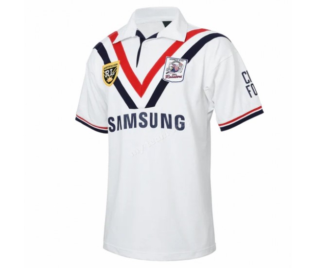Sydney Roosters Mens Away NRL Retro Rugby Jersey 1996