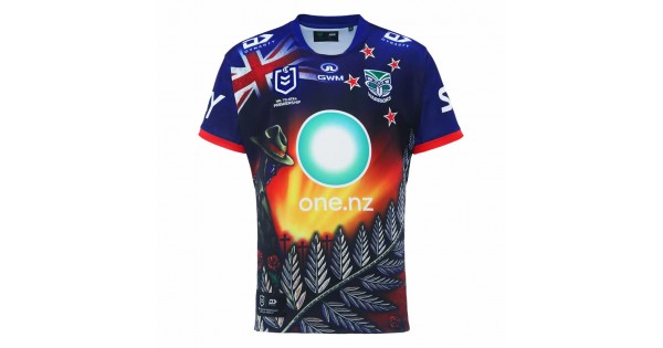 New Zealand Warriors Mens Anzac Rugby Jersey 2024