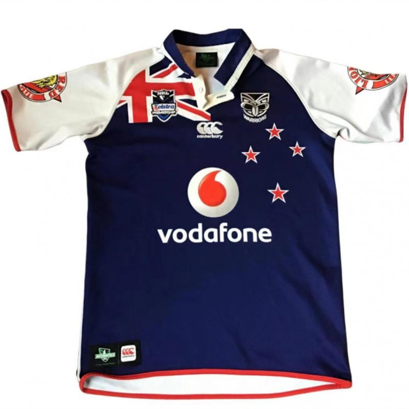 New Zealand Warriors Mens Retro Heritage Rugby Jersey 2011