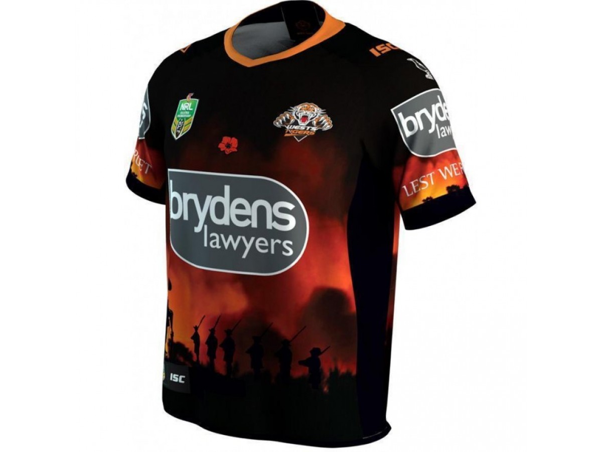 west tigers signed jersey