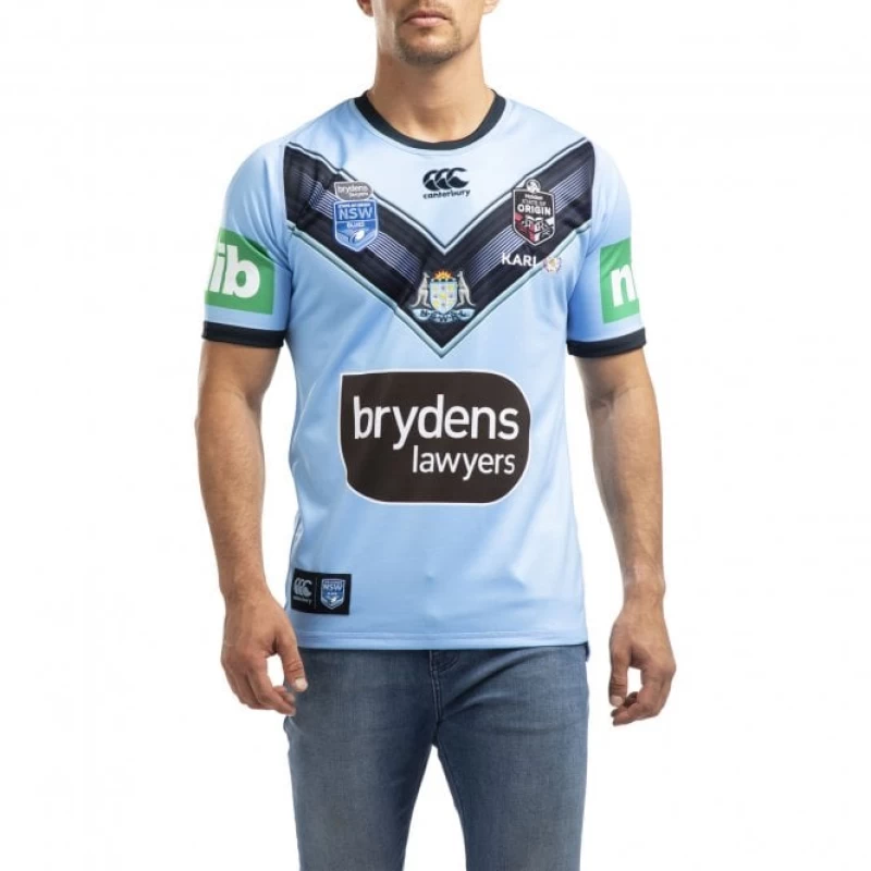 Mempire South Wales Blues Rugby Shirts for Men Lan Holden Home Rugby Jersey for Training Regular Fit Sportswear 