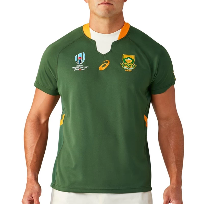 Commemorative Edition T-Shirt Vest Rugby Sportswear Outdoor Casual Green S-5XL 2019 World Cup Champion South Africa Football Jersey Mens 