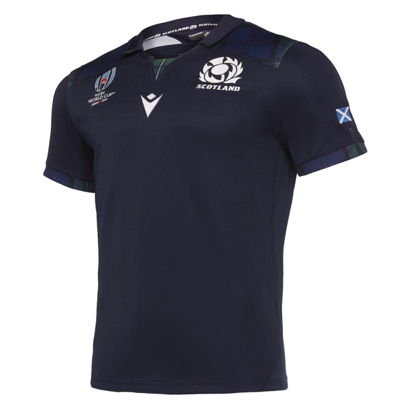 HUUH 2019 Japan World Cup Rugby Jerseys Scotland Scotland Jersey Polo Shirt T-Shirts for Man Competition Training Men-Athletes Sweatshirt Unisex Breathable 