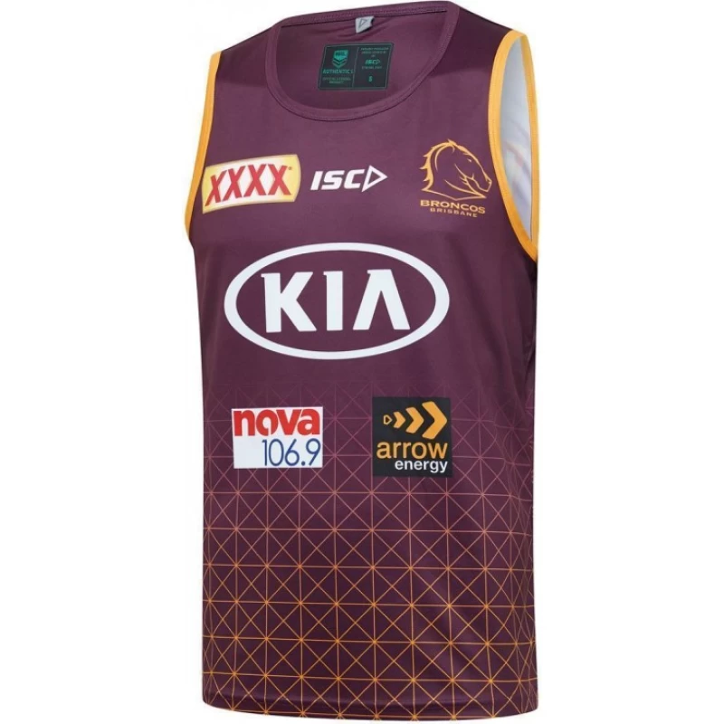 Brisbane Broncos 2020 Men's Training Singlet