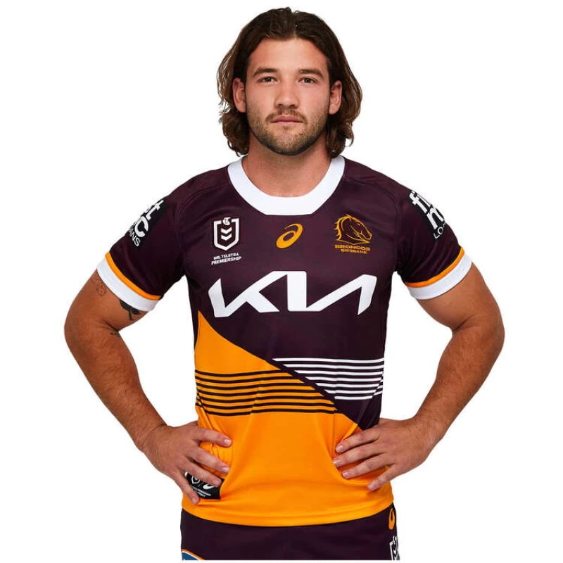 Brisbane Broncos Mens Home Rugby Jersey 2023