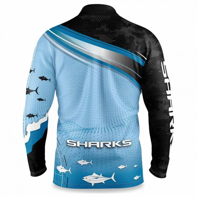 Cronulla Sharks Mens Fishfinder Fishing Rugby Shirt 2022