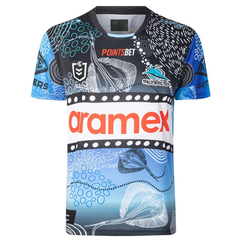 Cronulla-Sutherland Sharks Mens Indigenous Rugby Jersey 2024