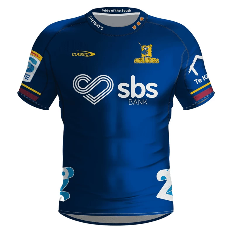 Highlanders Mens Home Rugby Jersey 2024