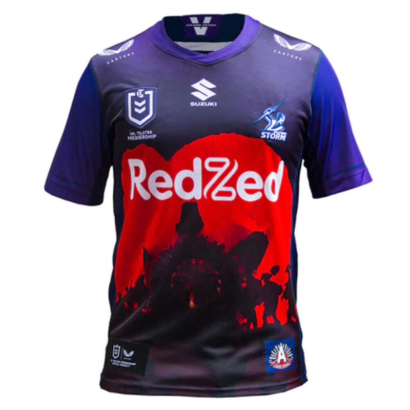 Melbourne Storm Mens ANZAC Rugby Jersey 2021