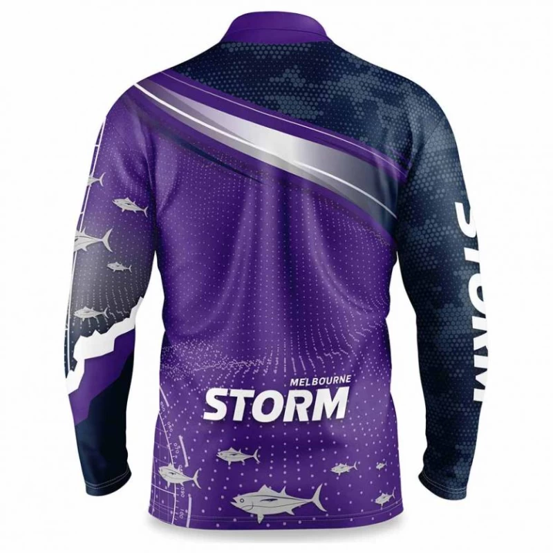 Melbourne Storm Mens Fishfinder Fishing Rugby Shirt 2022