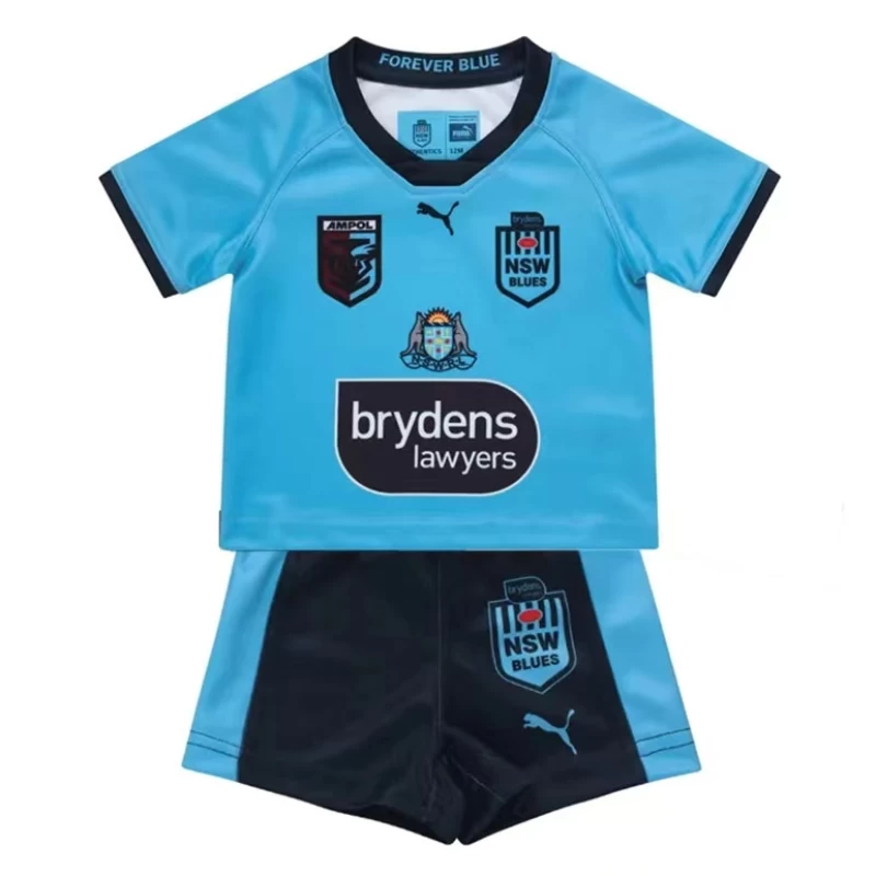 NSW Blues Kids Home Rugby Kit 2022