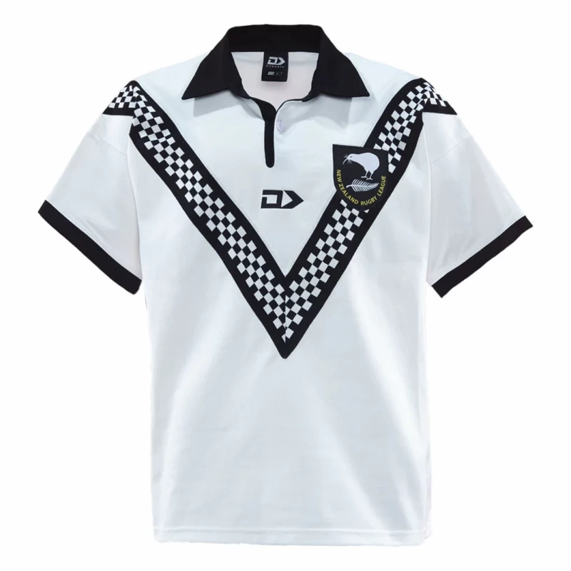New Zealand Kiwis Mens Throwback White Rugby Jersey 2024