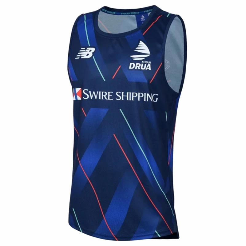 Fiji Drua Men's Blue Training Rugby Singlet 2025